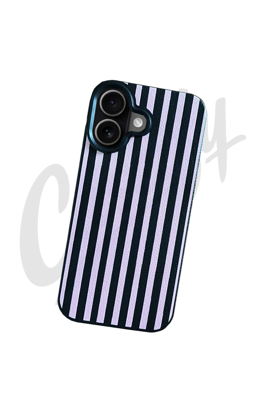 Black And Pink Striped Case